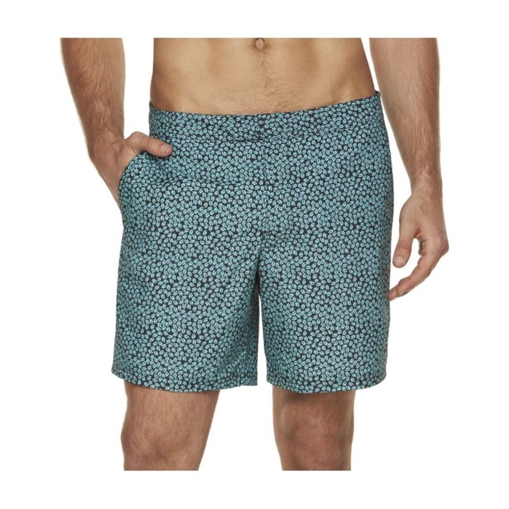 Marc Anthony Mens Slim-Fit Mini Print Swim Bottom Trunks, NWT